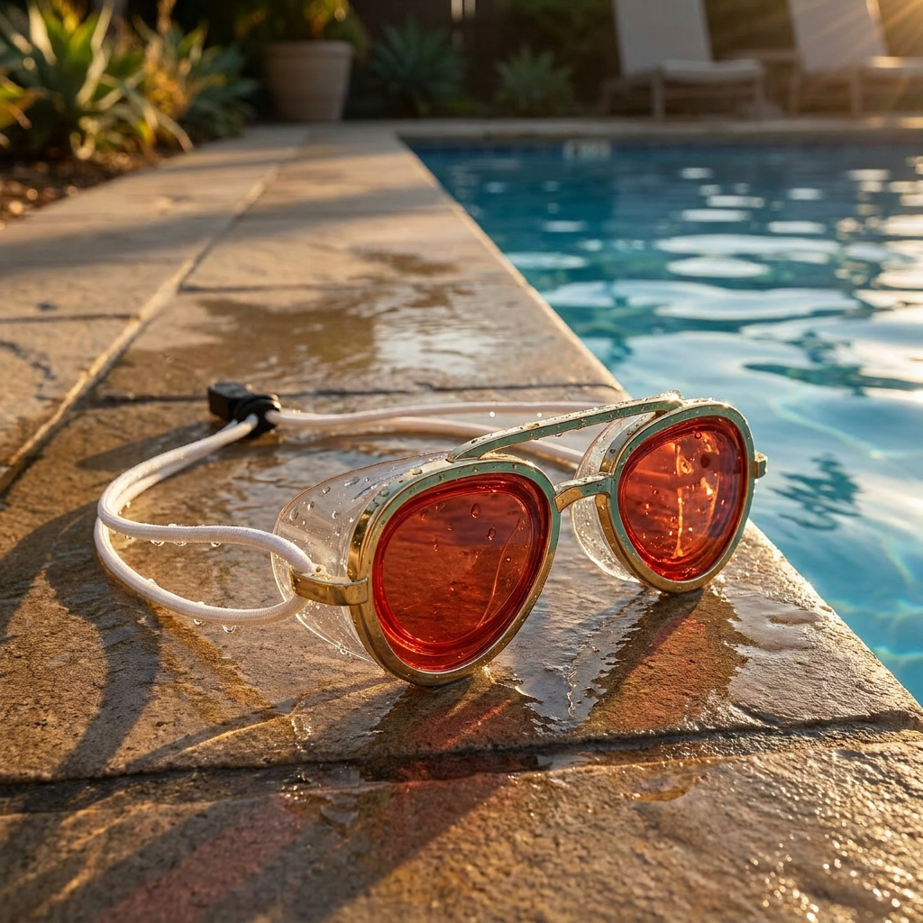 Retro Sunglass Swimming Goggles